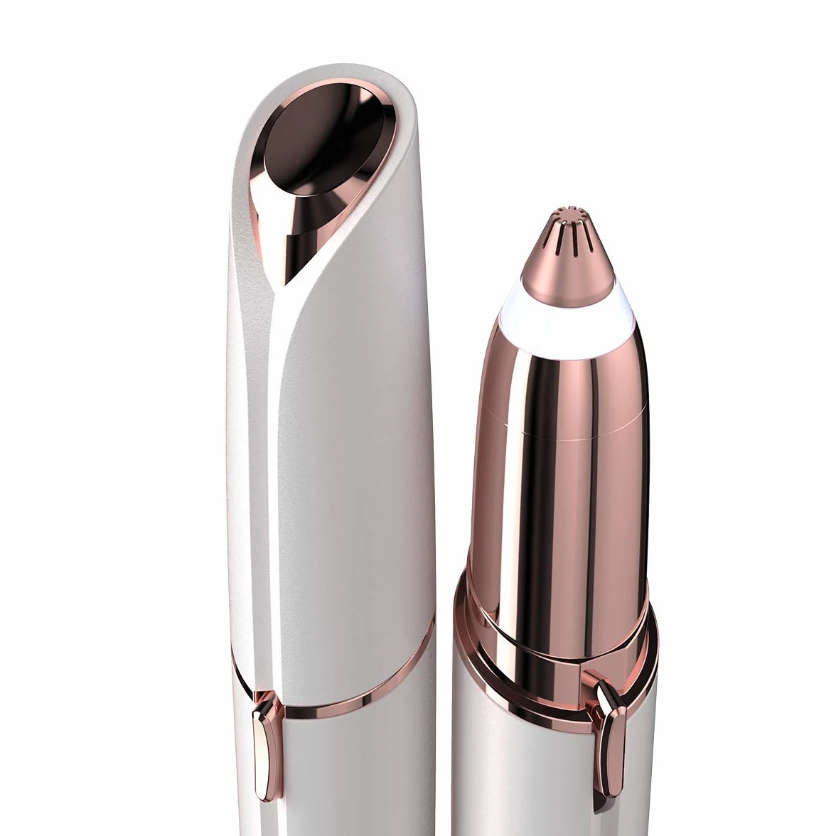 Finishing Touch Flawless Brows, Tondeuse de Précision Sourcils Rechargeable Nouvelle Génération, Doux et Sans Danger, Blanc