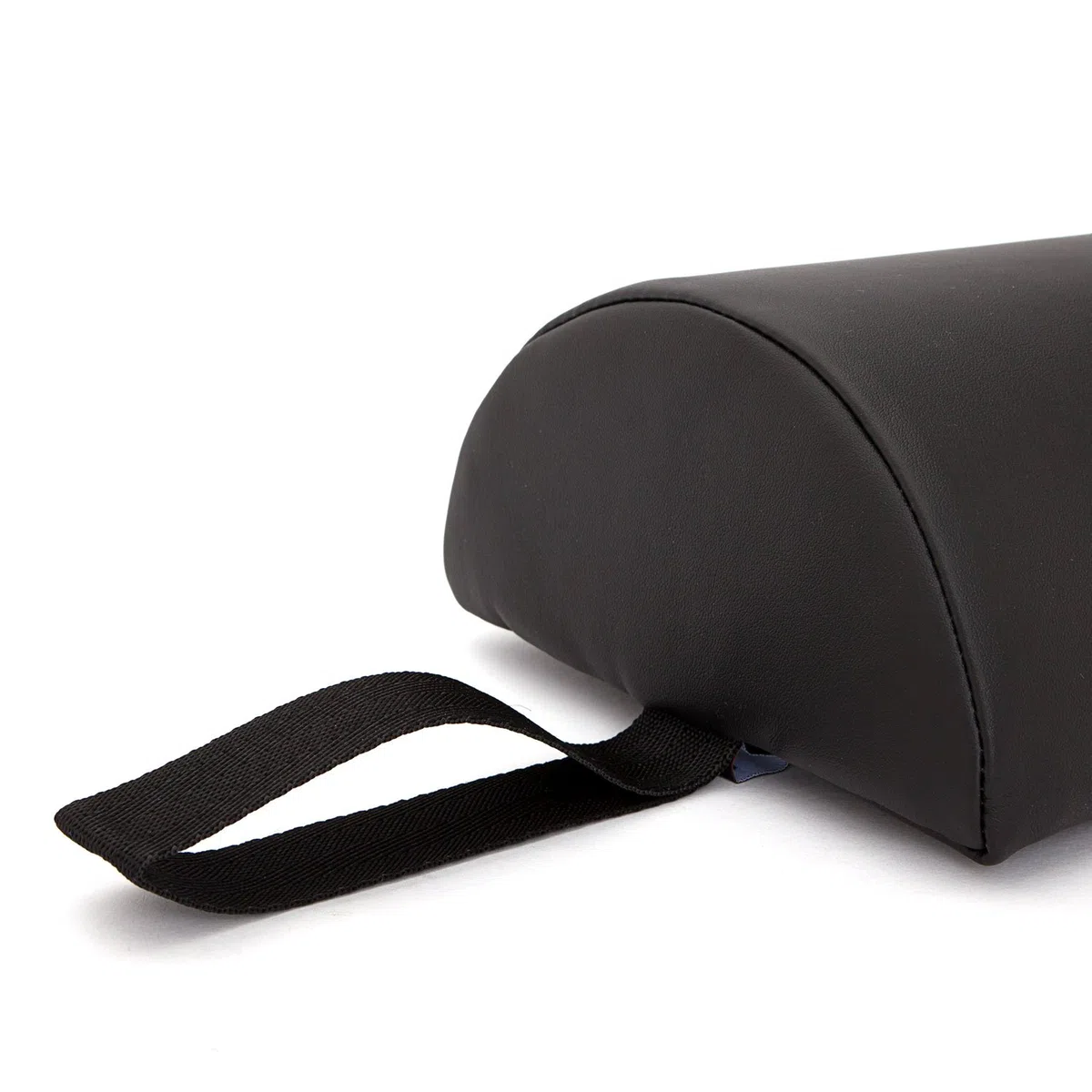 WellTouch Rouleau de Rangement Semi-Circulaire pour Table de Massage - Coussin de positionnement pour Massage et thérapie - Taille S : 65 x 15 x 7,5 cm (Noir)