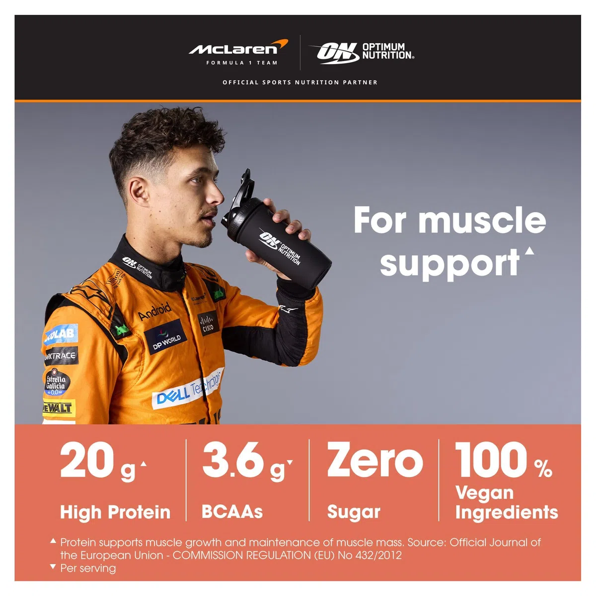 Optimum Nutrition Clear Protein 100% Isolat de Protéine Végétale, Goût Pêche Juteuse, 280g, 10 Doses