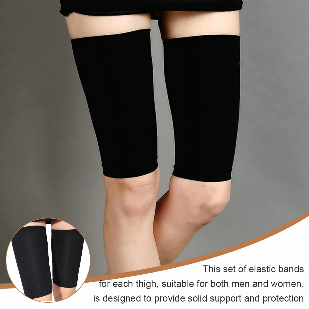 Manchon de compression pour cuisse, 2 Pièces manchon de soutien de compression de cuisse, Soutien aux Cuisses, manchon de compression ischio-jambiers pour homme et femme