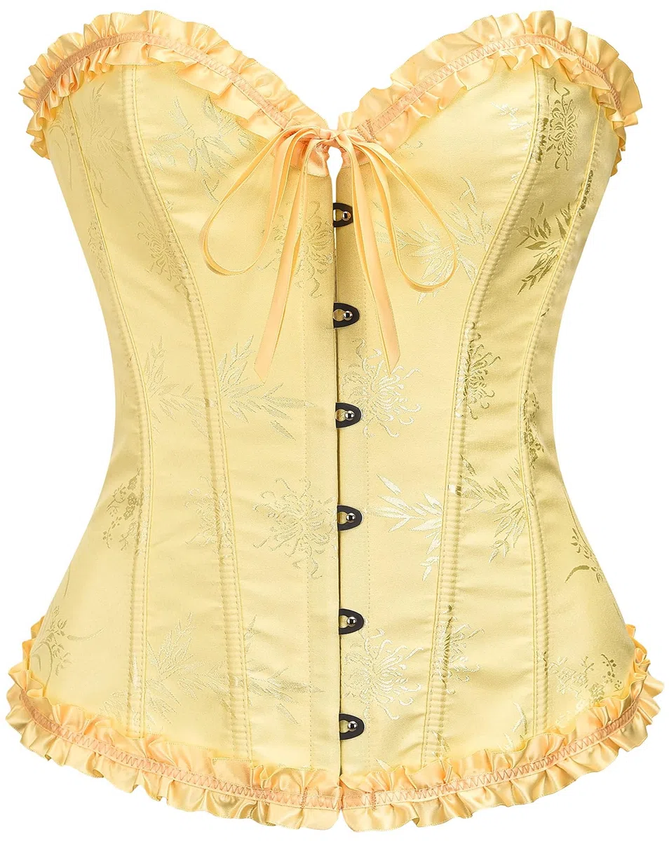 SZIVYSHI Corset bustier en plastique à lacets pour femme