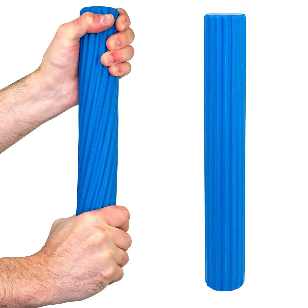 CanDo Barre d’Exercice Twist-n-Bend 30,5 cm Bleue, Résistance Élevée – Outil de Renforcement des Mains, des Poignets et des Épaules pour la Physiothérapie et l’Ergothérapie