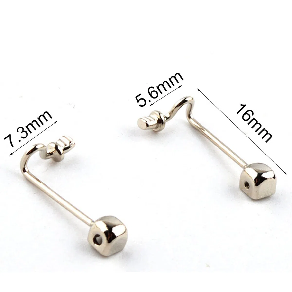 20 paires (40 pièces) bras de nez de lunettes soudés, support de nez en acier inoxydable, accessoires de lunettes, accessoires de lunettes.