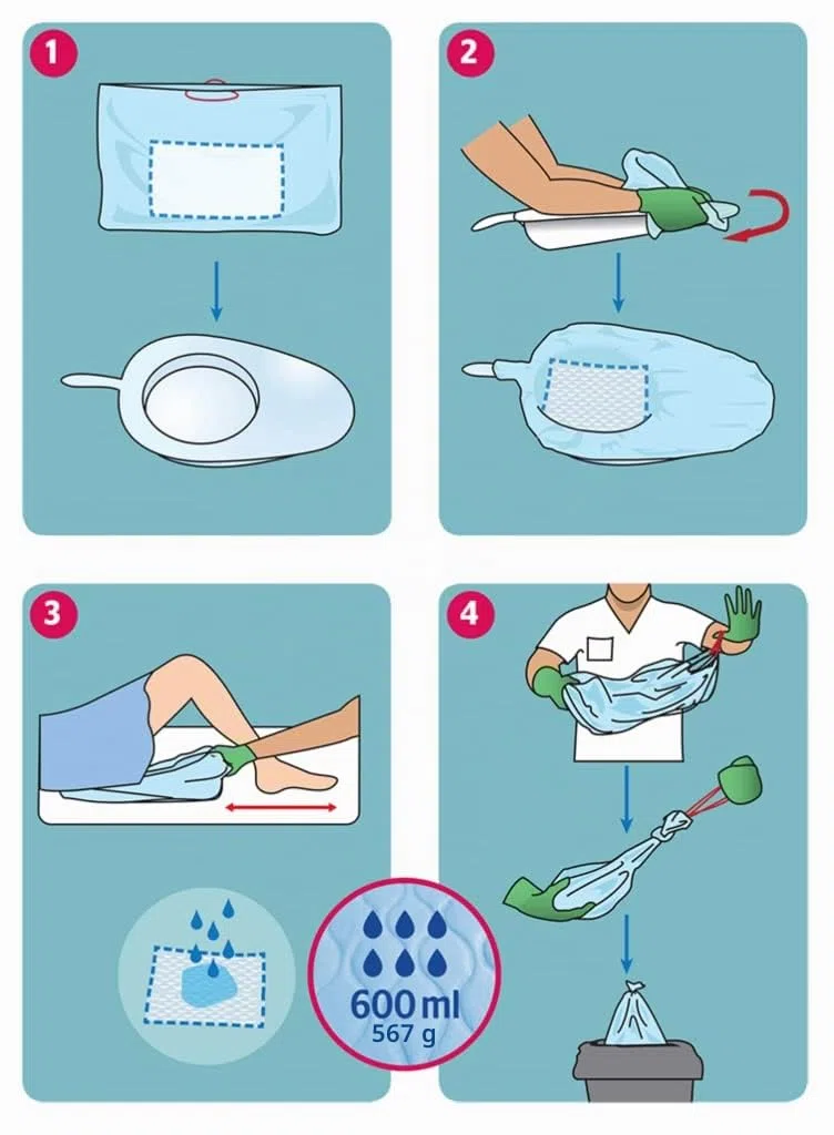 Vivia Armonia E Salute - Couvre-poêle B600, sacs hygiéniques faciles à fermer, avec tampon super absorbant (600 ml). 1 lot = 20 sacs avec tampon
