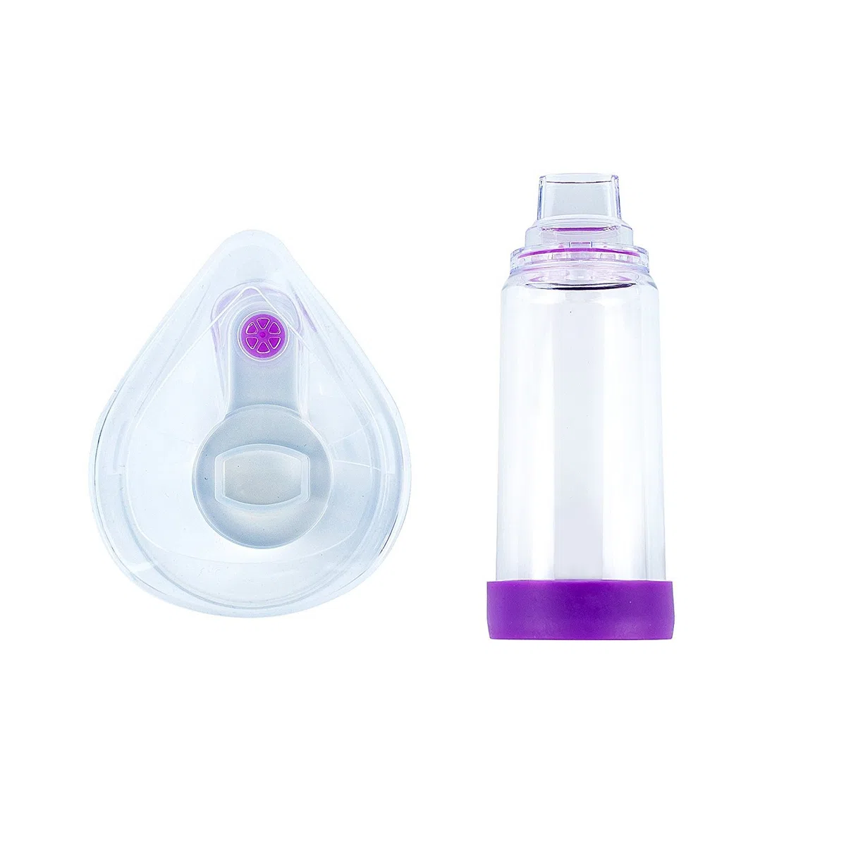 Chambre d'espacement pour inhalateur pour adultes, fournie avec masque, convient aux enfants de plus de 12 ans ou aux adultes, emballage scellé