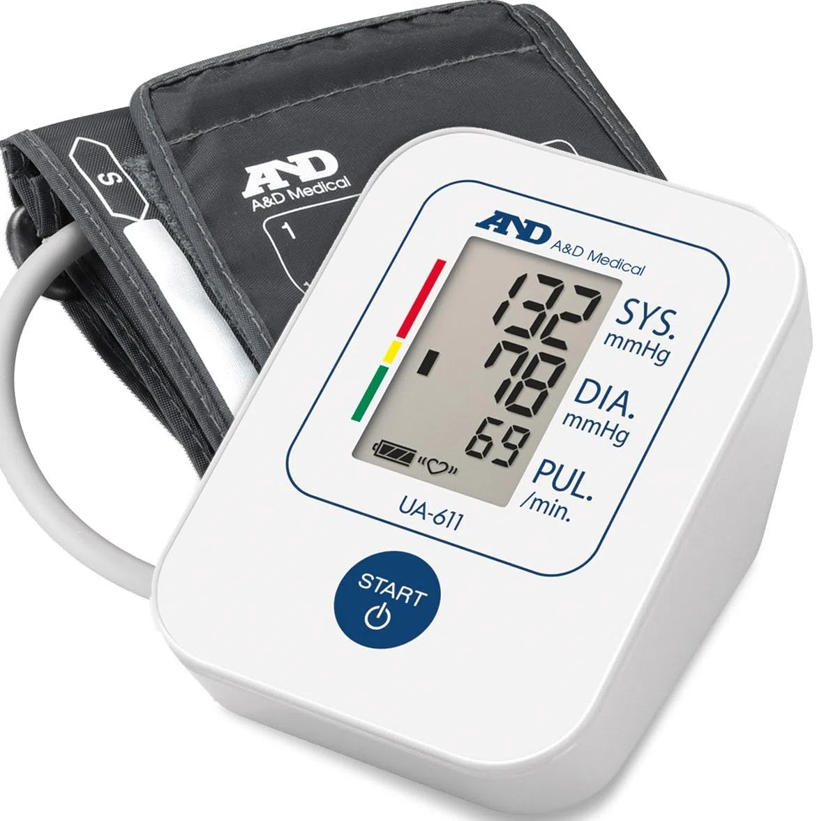 A&D Medical Tensiomètre, Tensiomètre Bras Électronique avec Détection D'arythmie, Brassard (22-32 cm) – UA-611, Pack of 1
