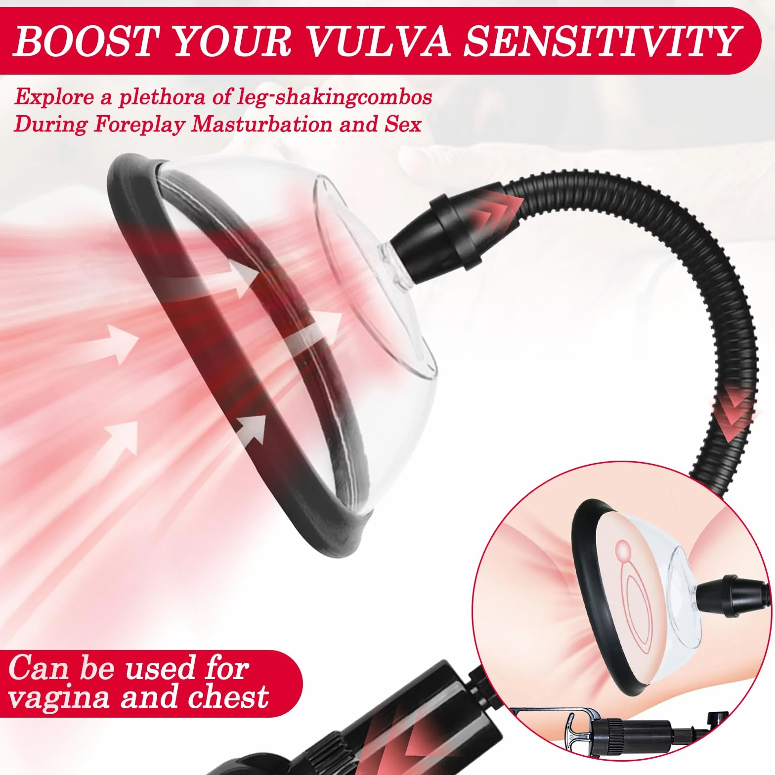 Multifonction Pompe à Pénis avec Pompe à Vide Clitoris, Suceurs pour Mamelon, Pompes Jouet sexuel pour Homme Femme Couples, Masturbateurs masculins Sextoyse Couple Plaisir