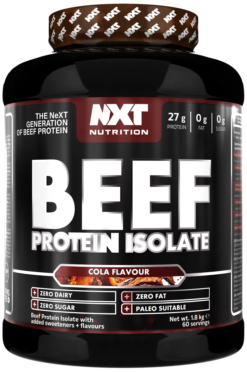 NXT Nutrition Beef Protein Isolate Powder - Protein Powder , Alternative to Whey Protein and Vegan Protein Powder , Halal , Lactose , Dairy , Gluten , and Soy Free - 1.8Kg Pineapple Blast
