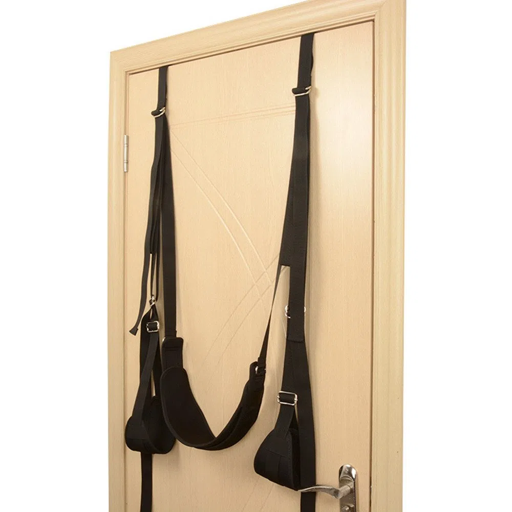 Balançoire de Porte Suspendue avec siège et Repose - Pieds Happy décompression Sports Equipment