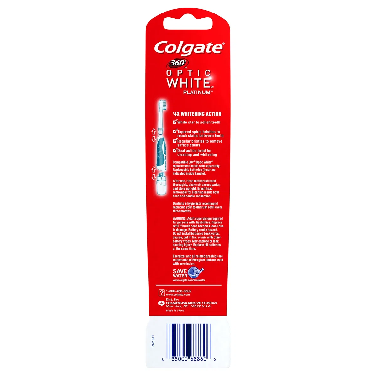 Colgate 360 Optic White Soft Powered Toothbrush by Colgate