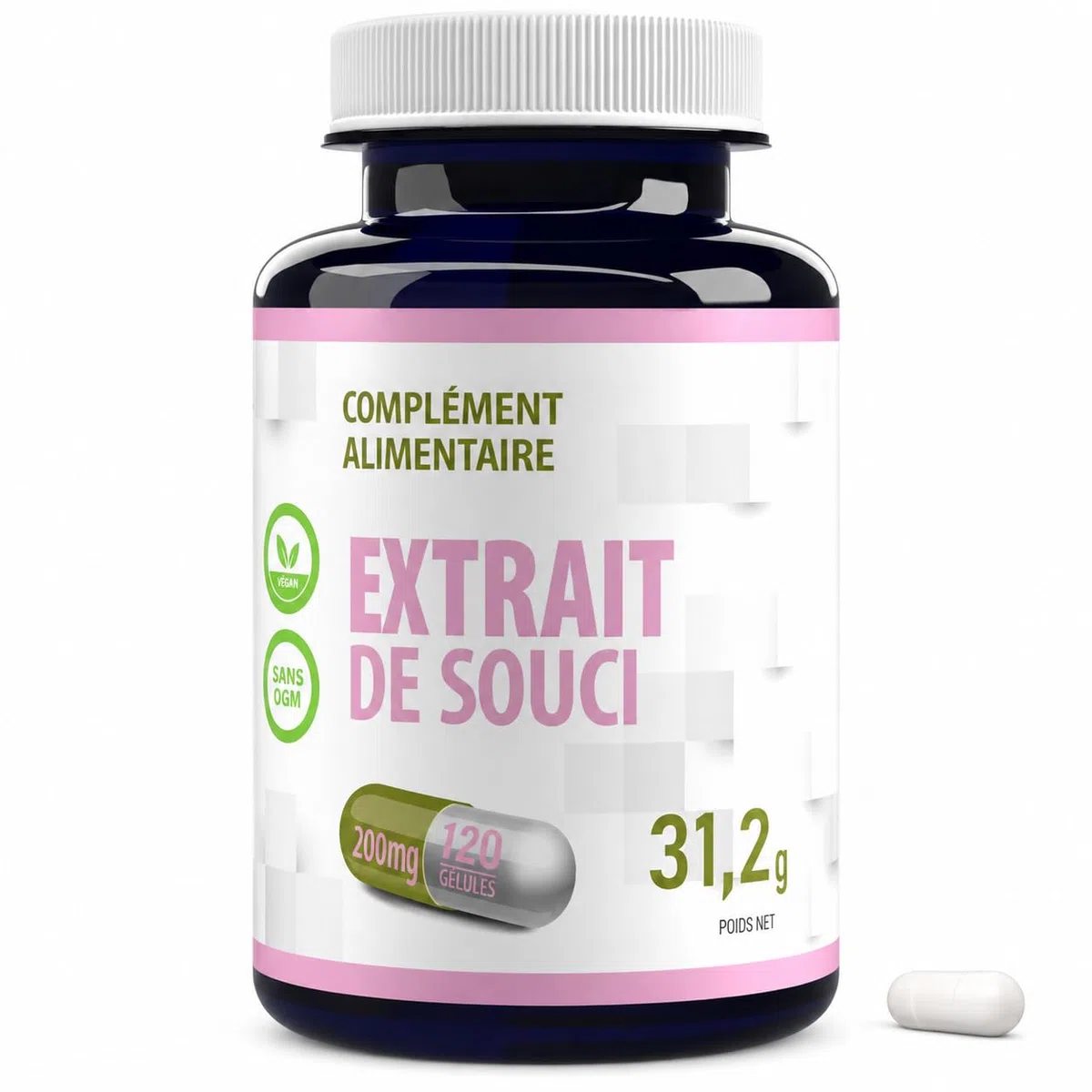Hepatica Lutéine | 40 mg & Zéaxanthine 8 mg | extrait de souci 200 mg | 120 gélules végétales | Tagetes erecta | GMP & Testé en Laboratoire Indépendant