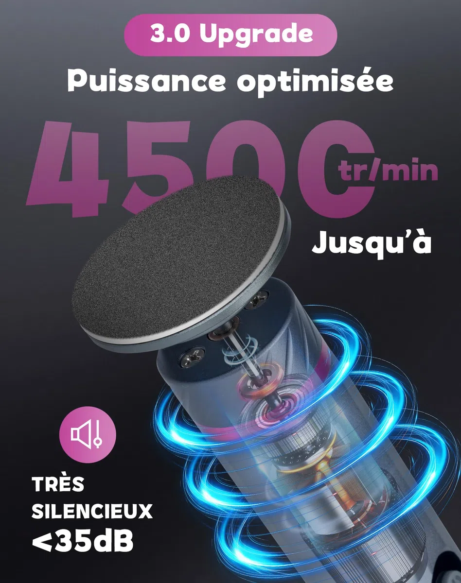 5 en 1 Rapeuse Pieds Électrique Ponceuse Pieds Electrique Râpe Pied Pédicure Rappe Pieds Lime HoneyGlow 9 vitesses réglables 4500tr/min Rechargeable 2000Mah Anti-Callosités(Gris)