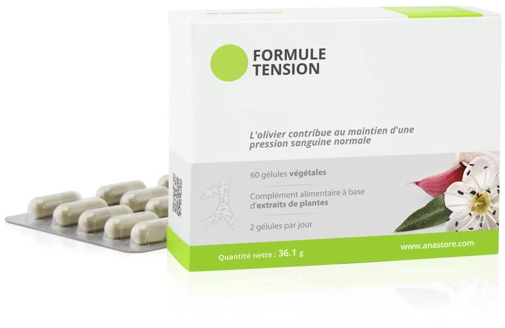 Formule Tension * 400 mg / 60 gélules * Ail, Aubépine et Olivier