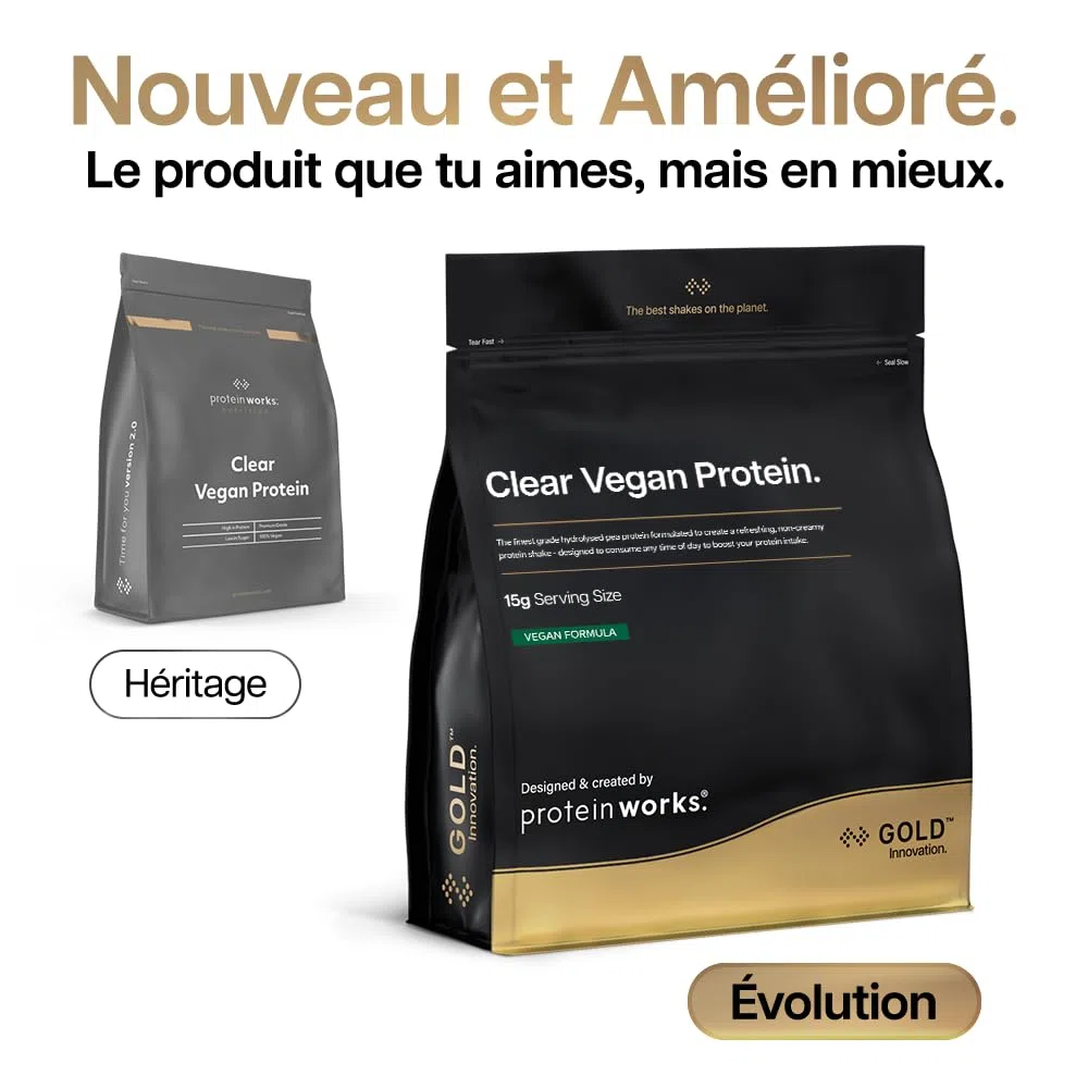 Protein Works - Protéines végétaliennes claires, boisson rafraîchissante à haute teneur en protéines, 18 shakes, pastèque, 270 g