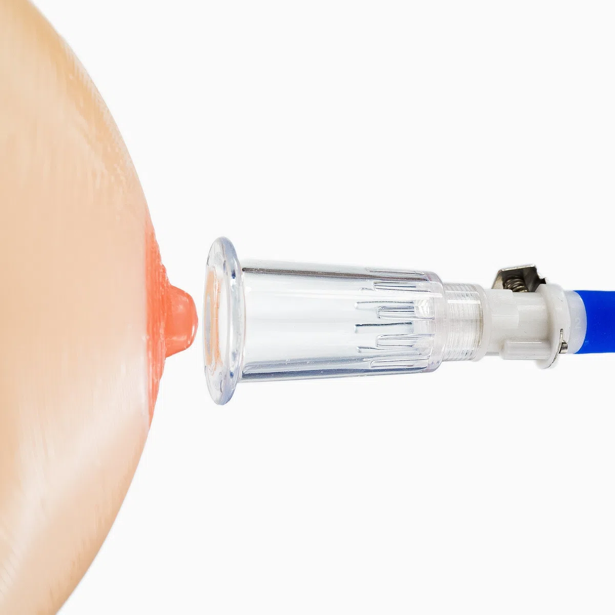Marielove Aspirateur à tétons (Ø 18 mm) avec haute puissance d'aspiration incl. système de tuyau, pompe de poitrine amovible, idéal comme jouet BDSM