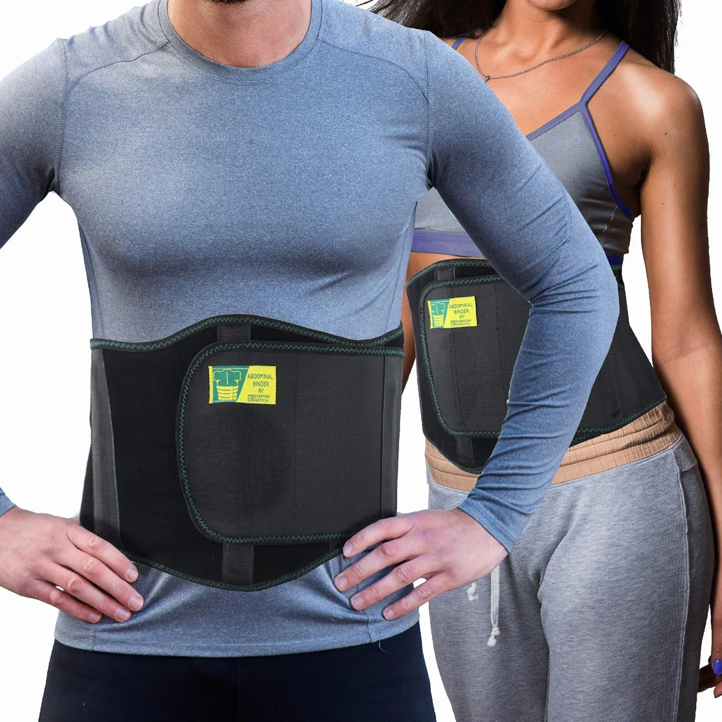 Everyday Medical Ceinture hernie inguinale | Bandage herniaire extra-large & confortable | Ceinture de contention pour hernie ombilicale| Ceinture médicale pour femme et homme – dispo en 2 tailles