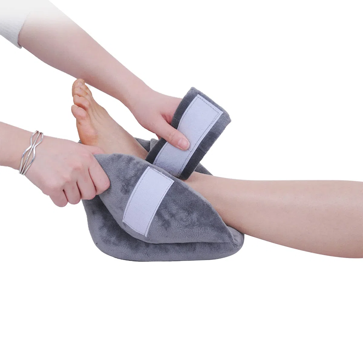 Talonnière Anti-escarres Protège Talon Cheville pour Prévention des Escarres Coussin de Levage de Pied Ergonomiques Oreiller Protecteurs de Talons Repose-Pied