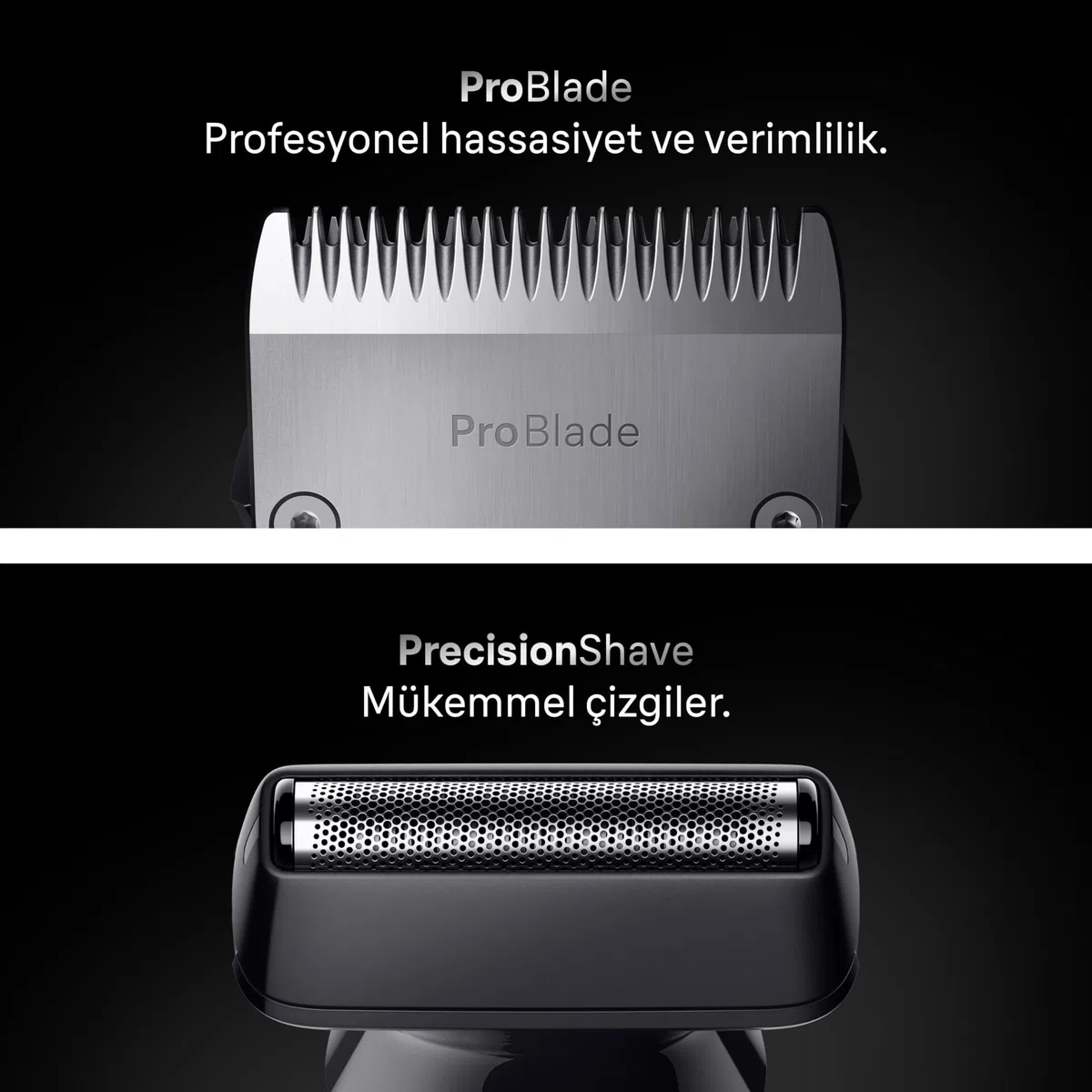 Braun Soin corporel multifonction Series 7 11 en 1 ProBlade et AutoSense, 120 min, SkinGuard et ombrage de la barbe, AquaGrip pour utilisation sous l'eau, AIO7540, bleu