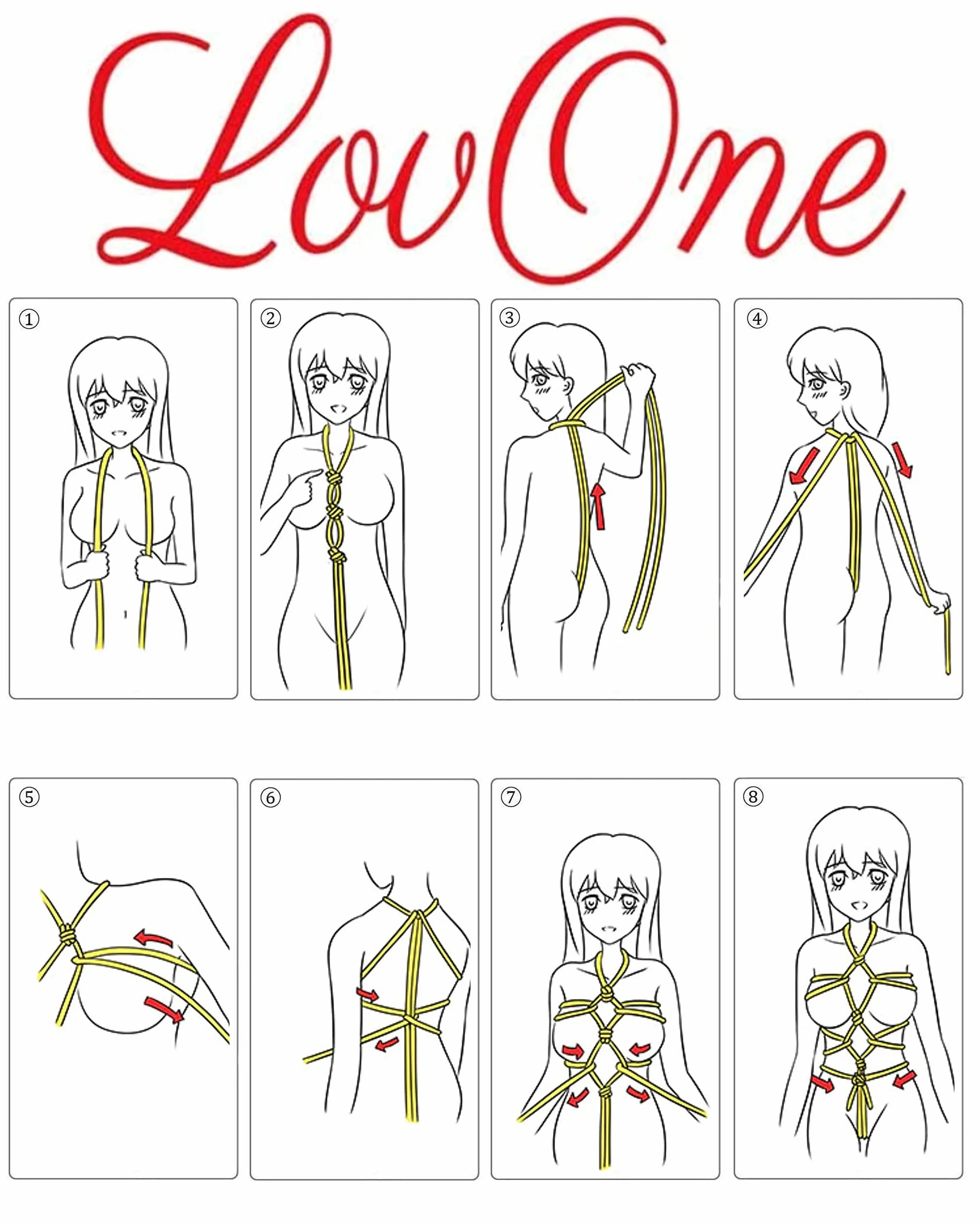 4 x 10 m Bondage Corde Bondage Ensemble Retenue Corde Souple Menottes SM Coton Corde Contraintes pour Femme Bondage Ensemble Sex Toys