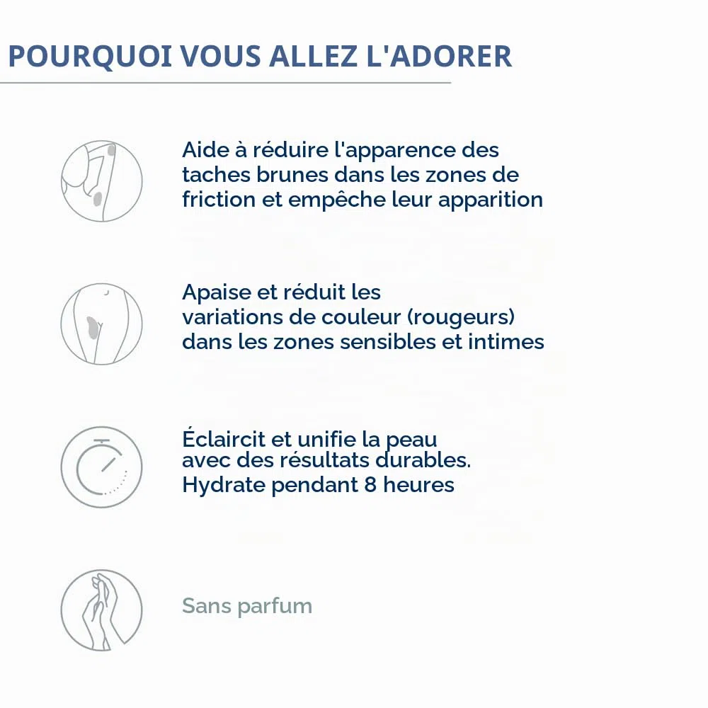BIODERMA Pigmentbio Sensitive Areas - Soin éclaircissant et traitant les zones sensibles et intimes - Idéal pour les genoux, coudes, aisselles, cuisses et aines - Hydrate et apaise - Tube 75 ml