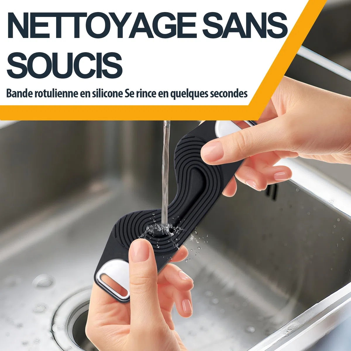 Genouillère Rotulienne Ajustable Antidérapante, Sangle de Tendon Rotulien pour Tendinite, Genou du Sauteur, Course à Pied Basket Volley Squat, 1 Pièce avec 2 Sangles Interchangeables Adultes Ados