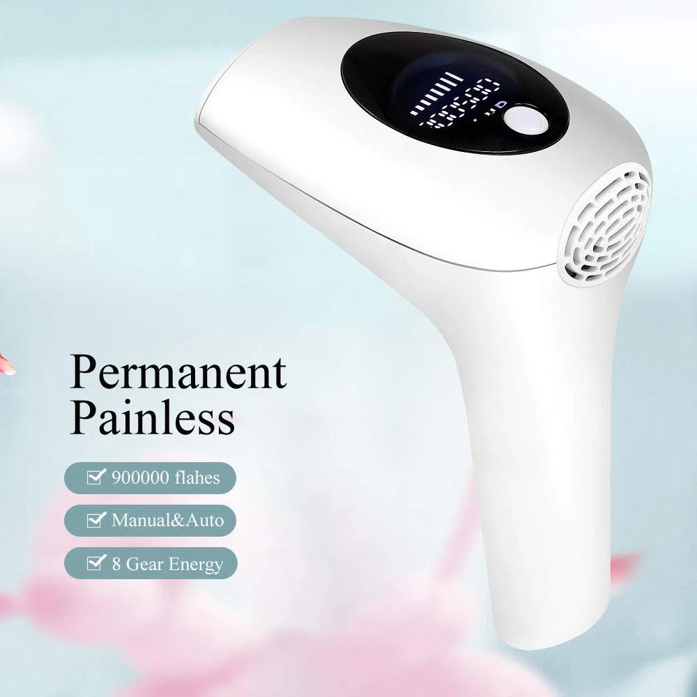 Upgrade to 900,000 flash permanent painless freezing point laser hair removal instrument IPL light skin rejuvenation beauty instrument household electric hair removal instrument for men and women,