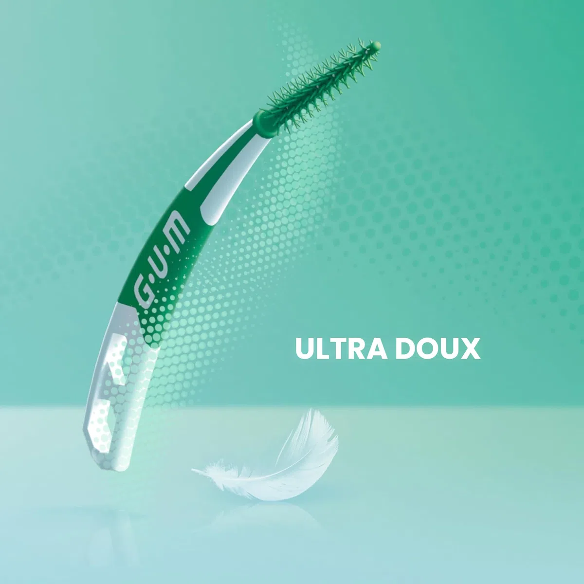 Bâtonnets interdentaires GUM SOFT-PICKS PRO | forme incurvée pour un accès facile aux zones difficiles d'accès | action douce pour les gencives sensibles | [S - 3x60] (+1 bonus offert)