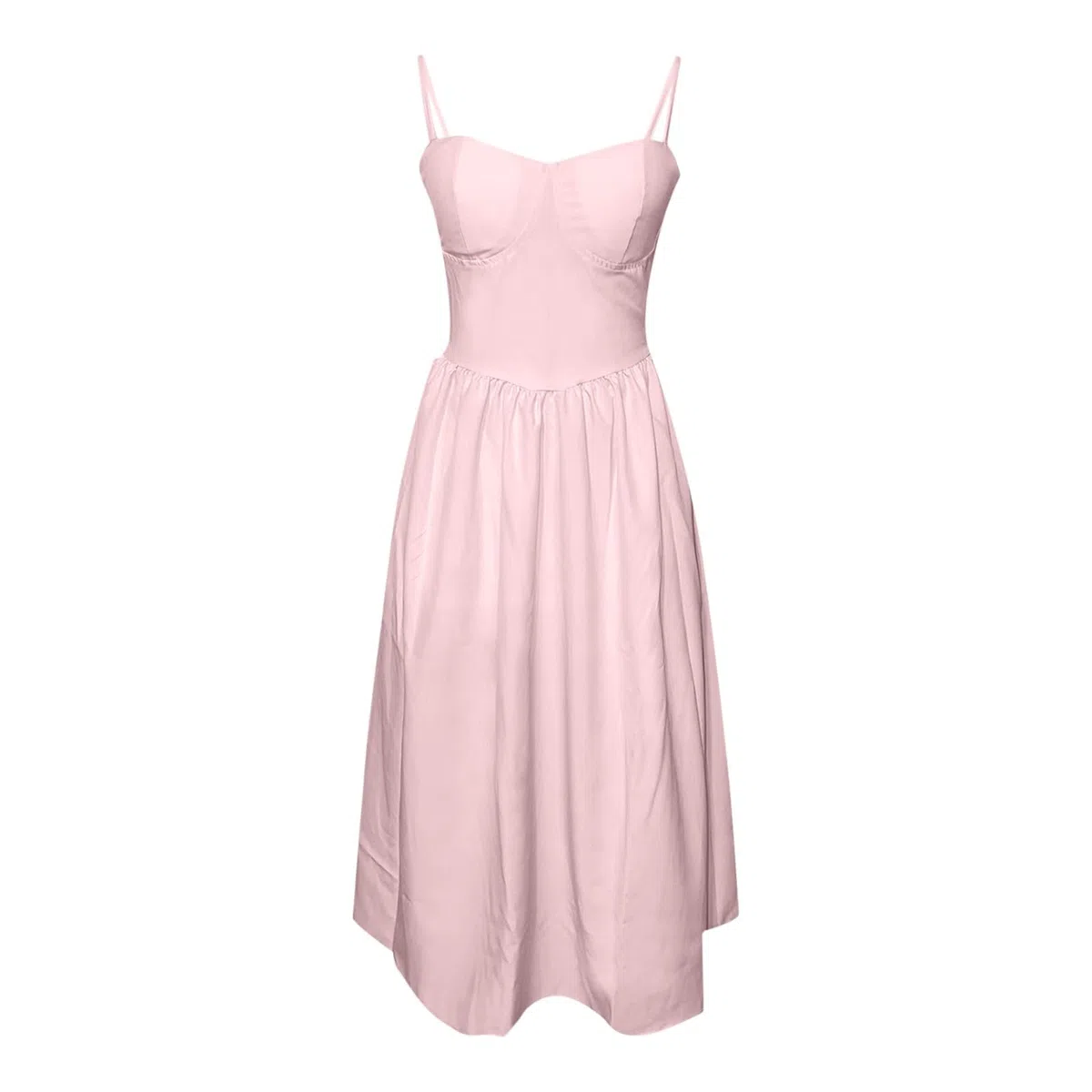 Robes Femme Élégant Bustier à Bretelles Robe Midi Corset Fluide avec Ourlet Plissé Robe Bordeaux Femme Manches Longues