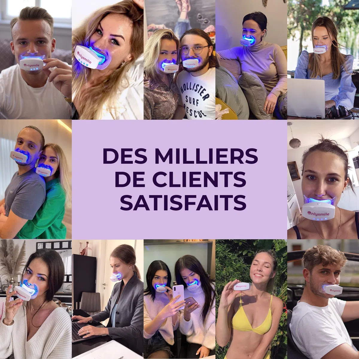 OnlySmile Gel de Blanchiment Dentaire à Domicile (40 ml) – Lauréat du Test 2025, Gel Blanchissant pour Dents Sensibles, Résultats Visibles en 5 Jours, Compatible avec Gouttières et LED