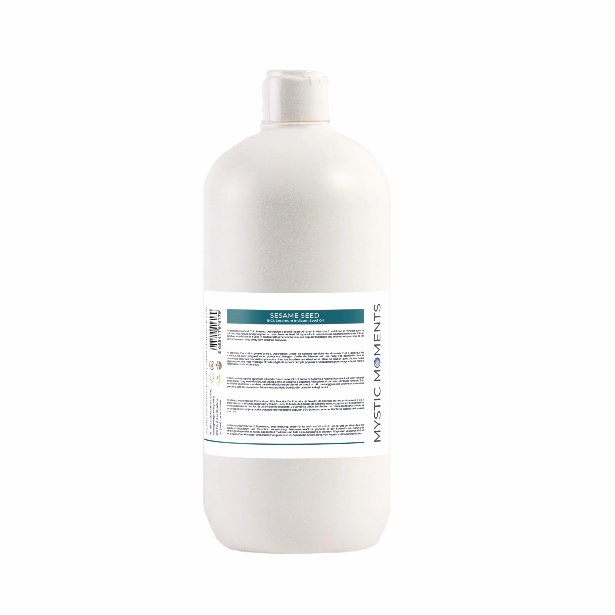 Mystic Moments L‘Huile de Sésame - 1 Litre - 100% Pure