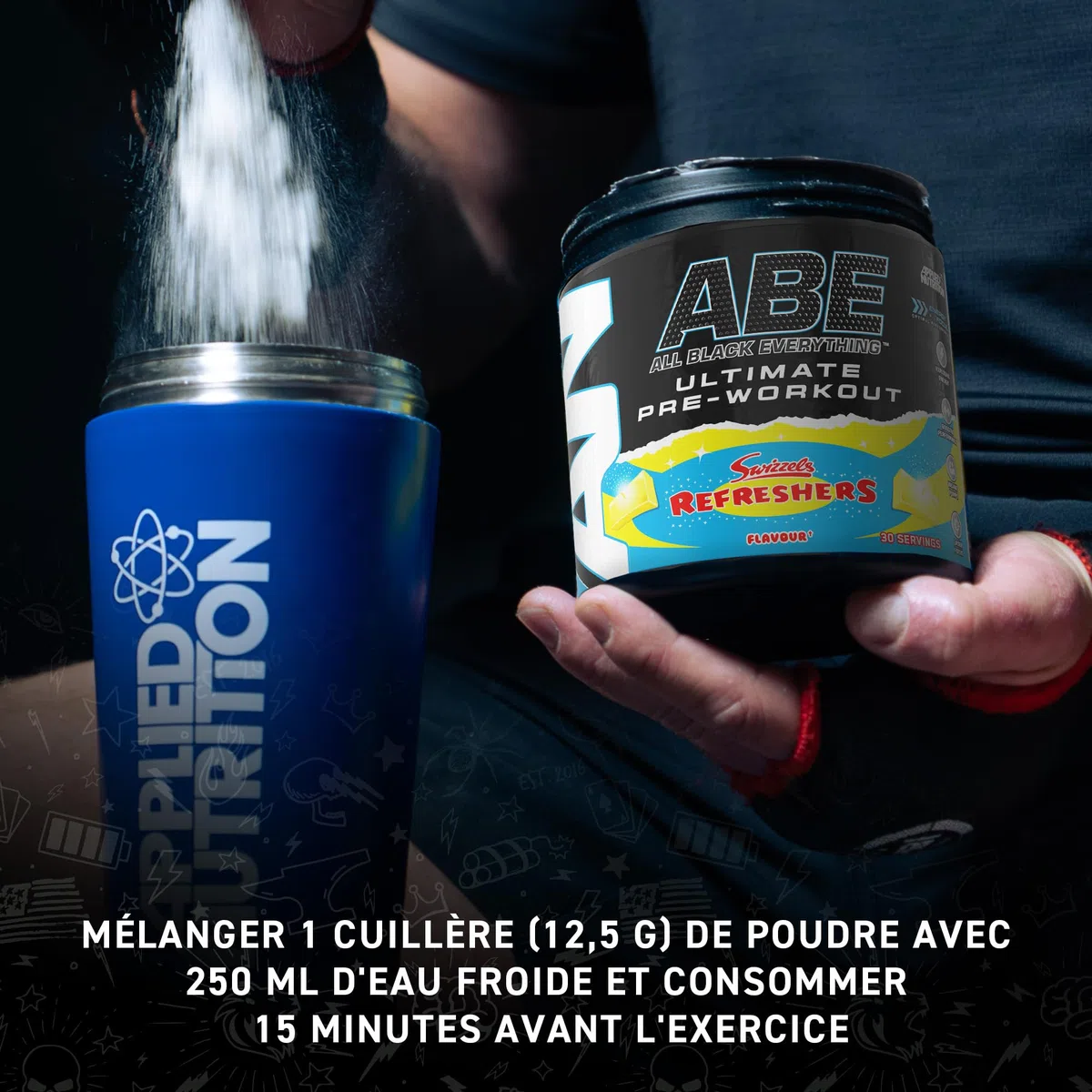 Applied Nutrition ABE Pre Workout, Pomme Acidulée, 375g, 30 Portions