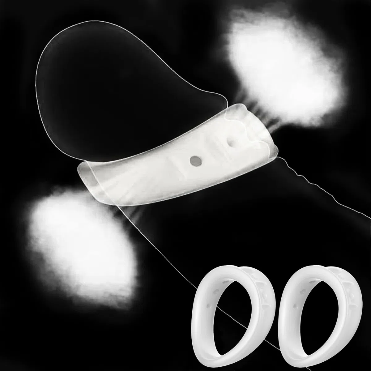 Anneaux de Pénis - 2 Tailles Anneau Penien - Anneau Homme Cockrings pour des érections plus longues et plus dures Pénis Homm Sex Toýs Homme Jouet Sexualité Cockringe élastique Adultes