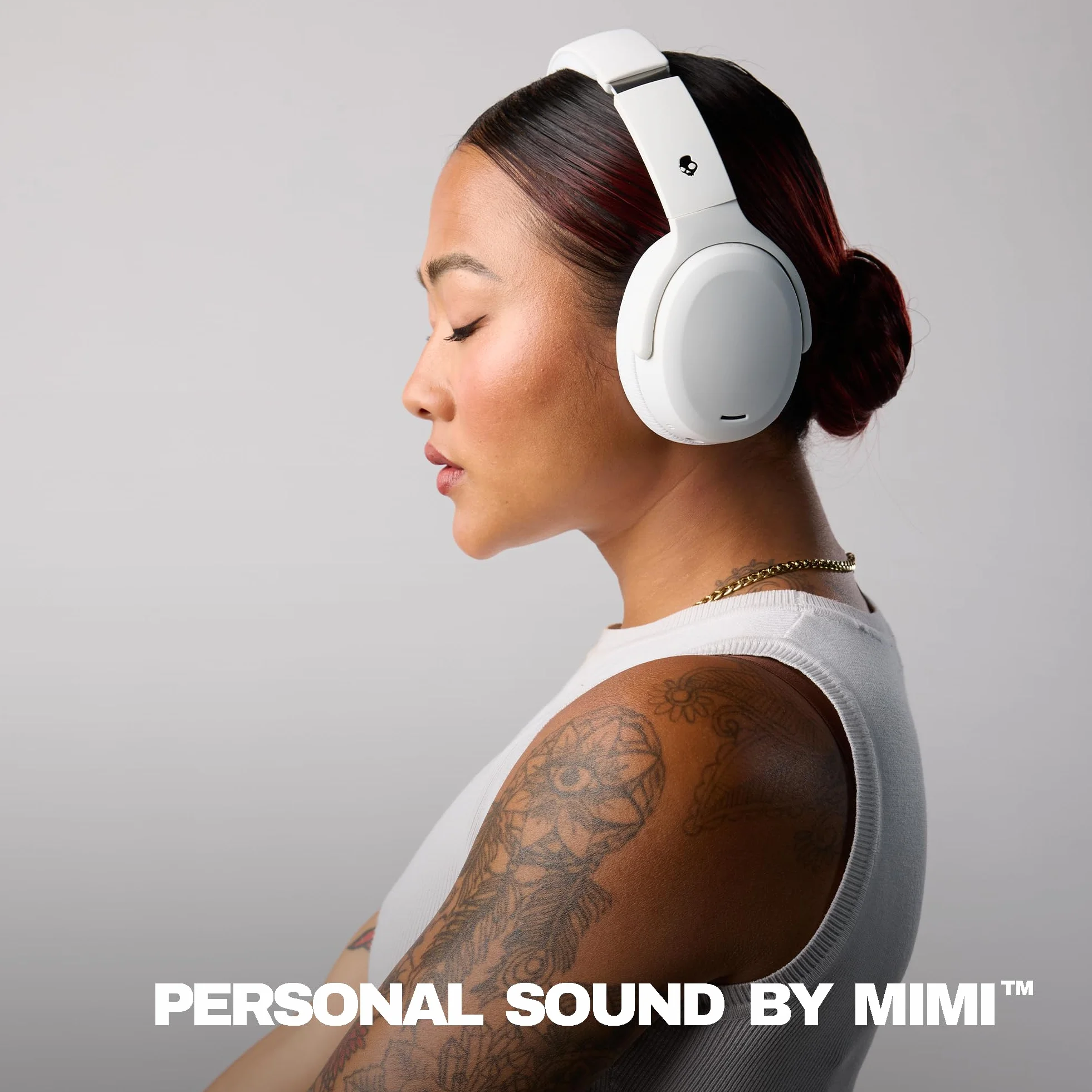 Skullcandy Crusher ANC 2 Casque Circum-Auriculaire Bluetooth sans Fil, Câble USB-C Supplémentaire, Basses Multisensorielles, Suppression Active du Bruit, 60 Heures d’Autonomie - Blanc | Multi-Sensory Crusher Bass, Over-Ear Fit, Bluetooth, 60 heures Batter