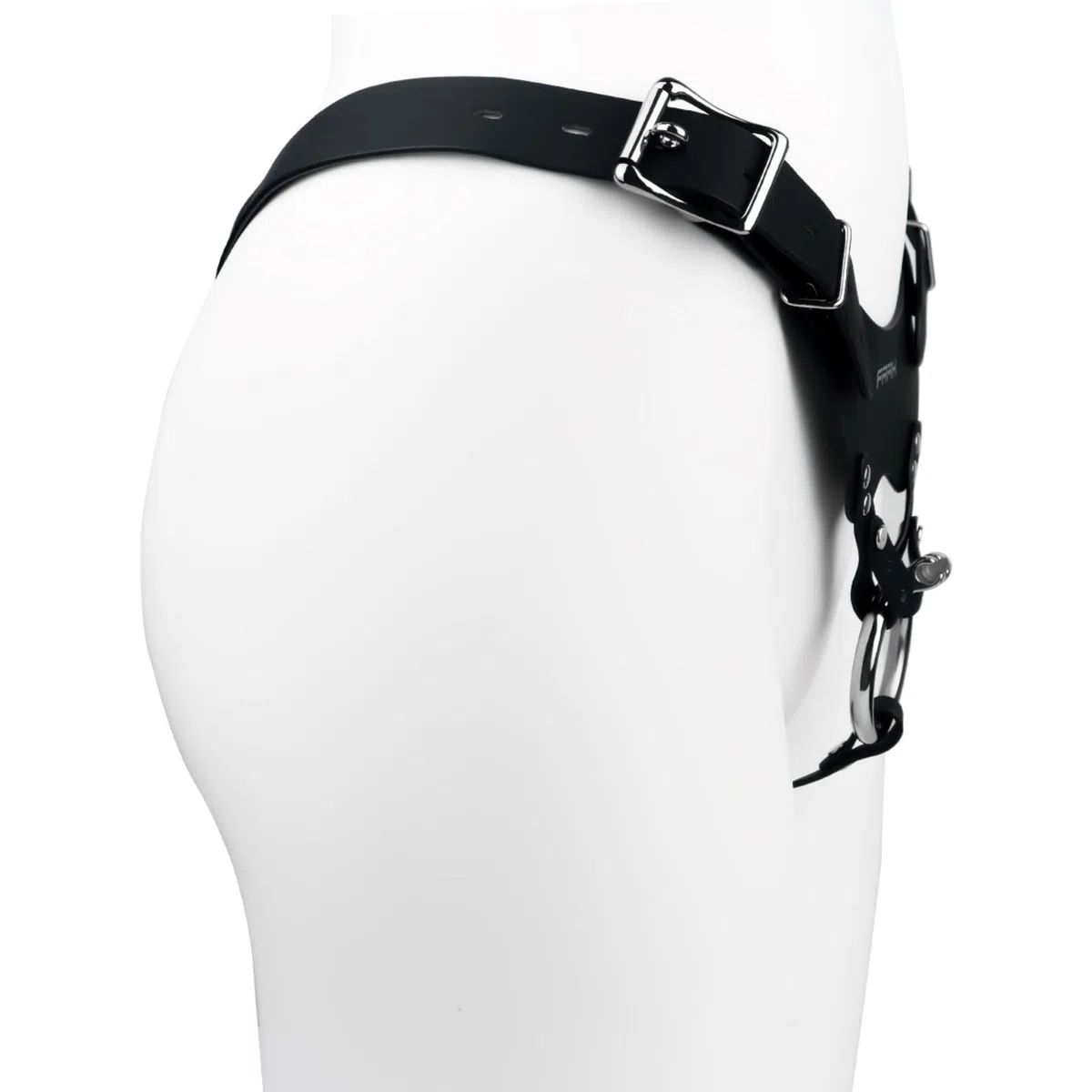 Ceinture de Chasteté Réglable en PU Accessoire pour Cage de Chasteté pour Pénis Sex Toýs Homme à Utiliser avec la Chastity Cage Man Convient pour un Tour de Taille de 74cm-106cm (Black)