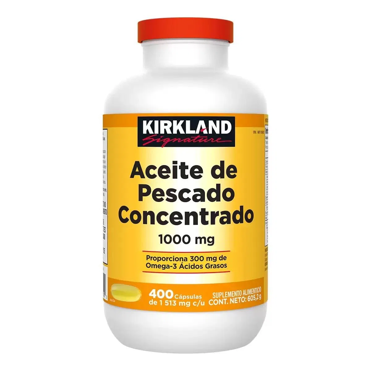Kirkland Signature Natural Fish Oil Concentrate With Omega-3 Fatty Acids, 400 Softgels, 1000Mg by Kirkland