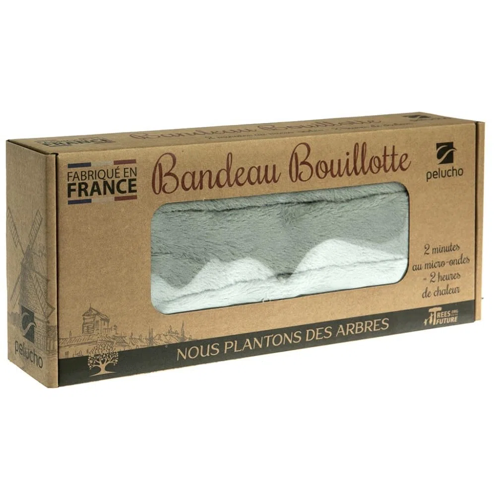 Pelucho - Bouillotte Tour de Cou - Bien-Être, Chaleur et Douceur - Bouillotte Sèche Micro-Ondable - Grains de Blé et Fleurs de Lavande - Fabriquée en France