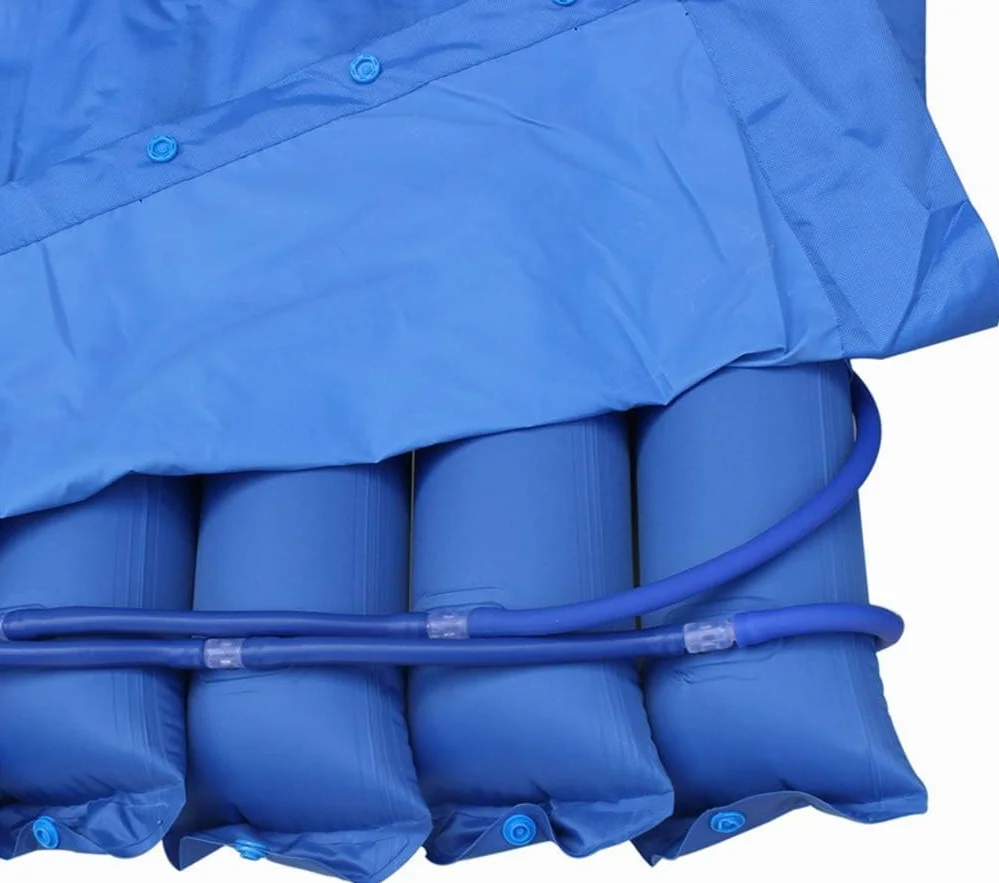 Matelas Anti-escarres, Matelas à Pression d'air alternée avec Pompe, prévention des escarres et Matelas pneumatique au lit, surmatelas à soulagement de la Pression,150cm Width