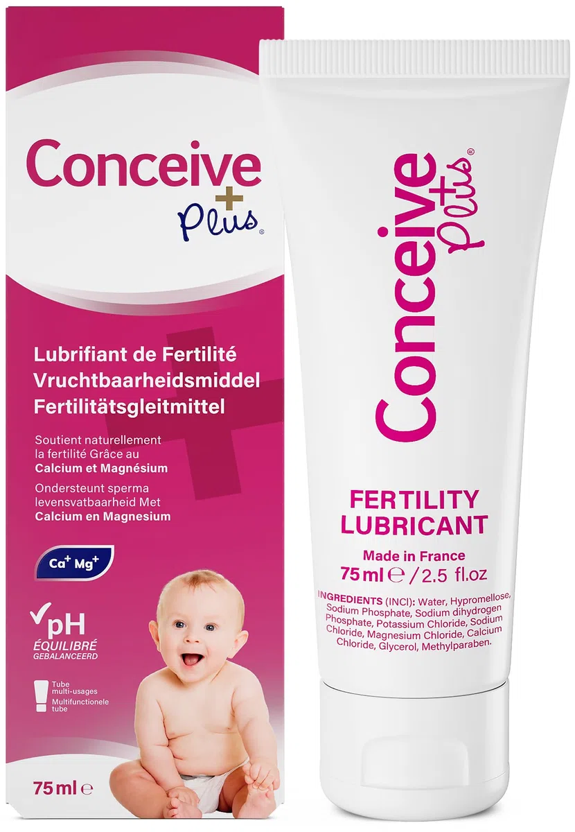 Conceive Plus Lubrifiant de fertilité 75ml – Formule calcium et magnésium – pH équilibré et isotonique – Compatible fertilité – Aide à créer un environnement favorable – Tube pratique et hygiénique