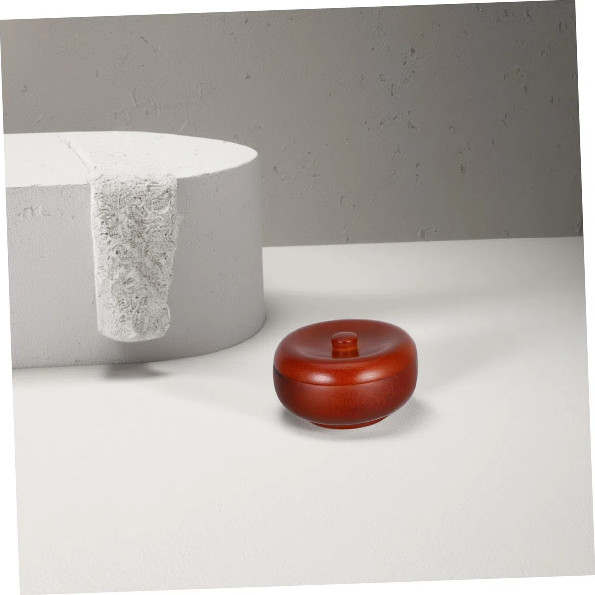 MAGICLULU Bol à Raser Bois avec Couvercle Boîte à Savon pour Hommes Pot à Blaireau pour Barbe Gobelet de Rasage Accessoire de Nettoyage pour Rasoir