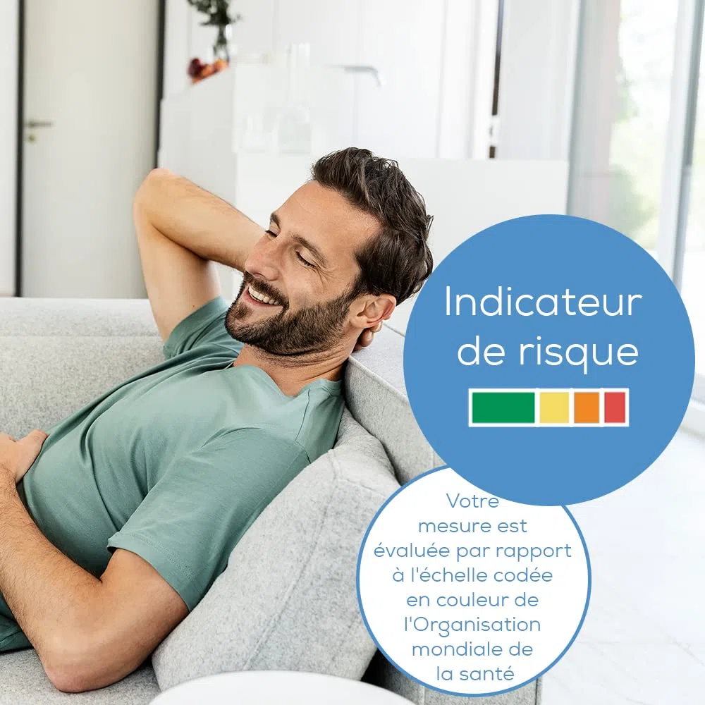 Beurer BC 27 Tensiomètre de poignet avec détection d'arythmie, indicateur de risque coloré, poignet 14-19,5 cm, dispositif médical, transfert de données vers Apple Health