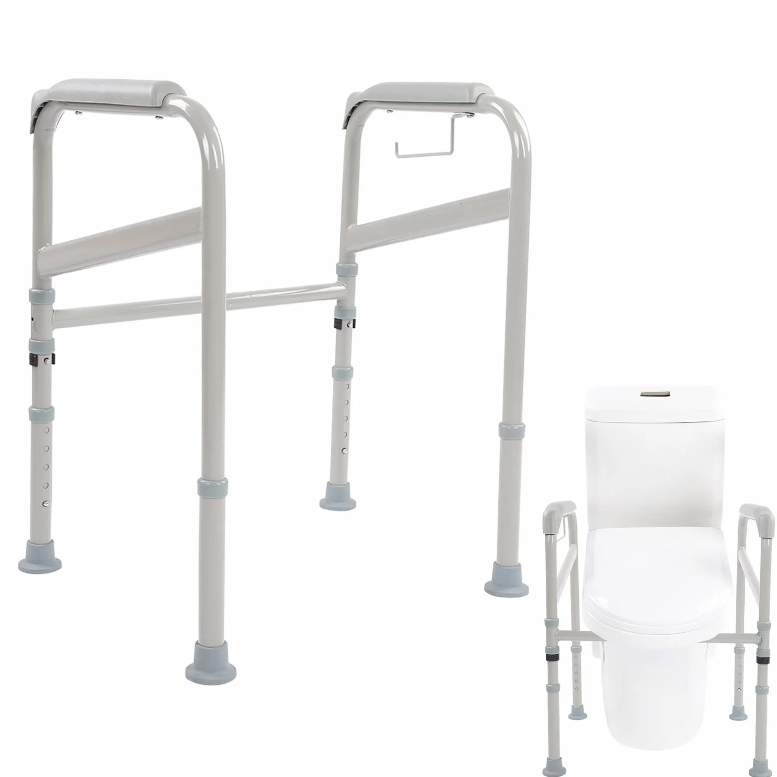 Aide à Relever les Toilettes, Cadre de Support de Toilettes, Aide à Relever les Toilettes, Aide à Soutenir les Toilettes, Cadre de Toilettes, Aide à Relever, Rehausseur de Siège