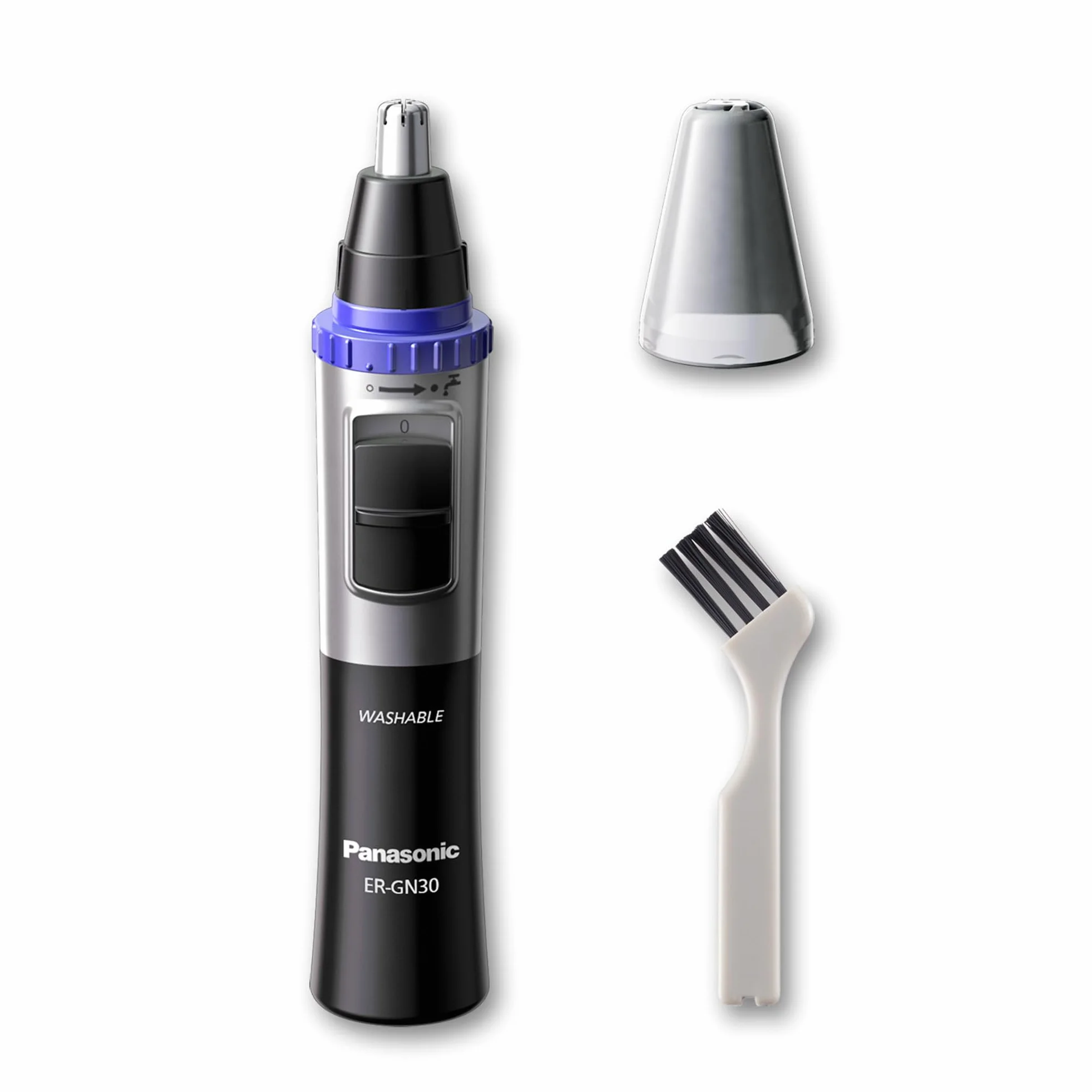 Panasonic - Personalcare ER-GN30-K503 | Tondeuse Multi - NezOreillesSourcils Coupe de précision Alimentation sans fil Fonctionne avec piles Wet & Dry Noir
