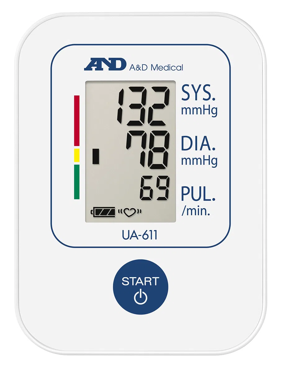 A&D Medical Tensiomètre, Tensiomètre Bras Électronique avec Détection D'arythmie, Brassard (22-32 cm) – UA-611, Pack of 1