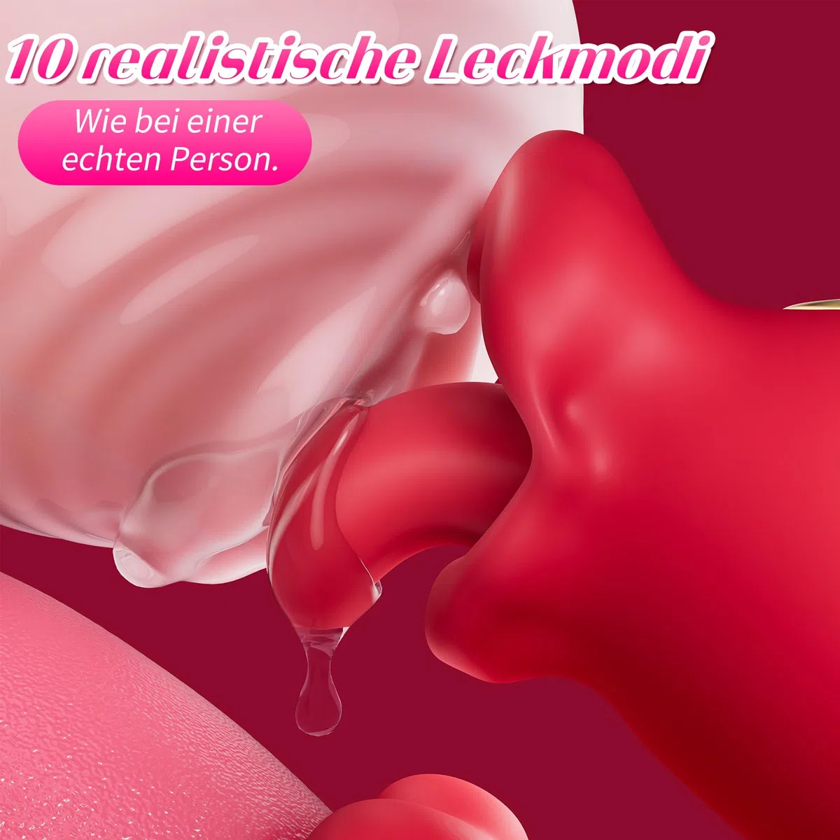 Jouets sexuels à vibromasseurs de langue pour femmes – Avec 10 modes de léchage pour le clitoris et 10 modes de vibration de balançoire, vibration pour femmes avec stimulateur du point G et clitoridie