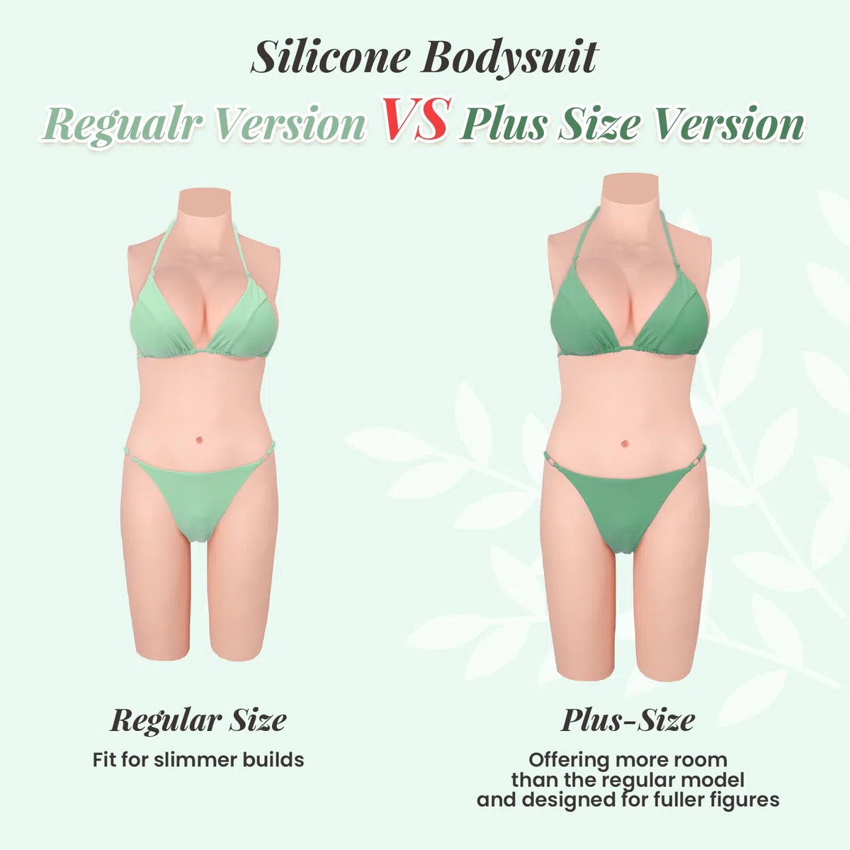 Minaky Faux Seins Silicone 5-Points Bodysuit Silicone Panty Crossdresser Leotard Slips d'homme pour Crossdresser et cosplay transgenre, (C Cup,Jaune)