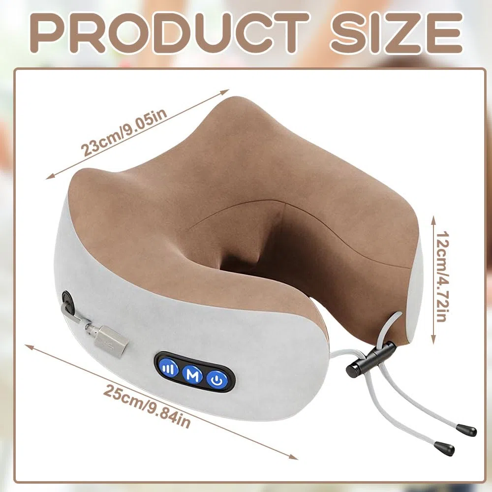 Masseur Cervical, Appareil de Massage Cervical, 3 Modes, Massage Cervicales et cou Sans Fil, en Forme de U, appareil Massage Électrique, pour la Maison et le Bureau
