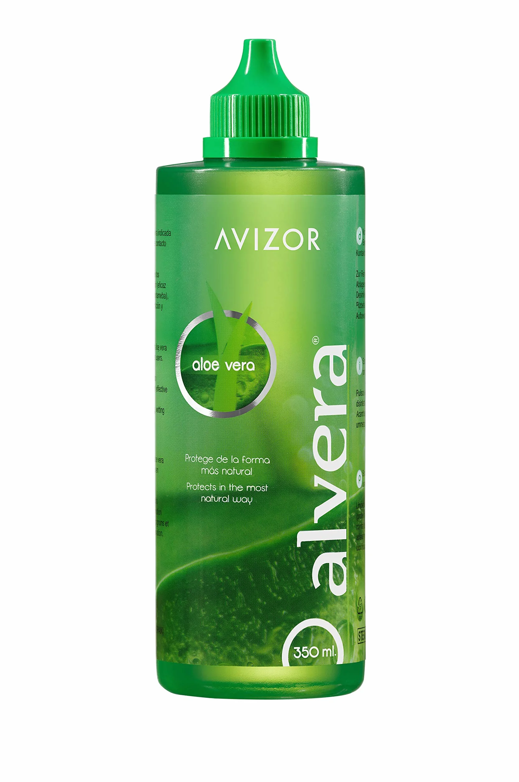 Avizor Liquide pour Lentilles de Contact Alvera avec Etui, 2 × 350 ml