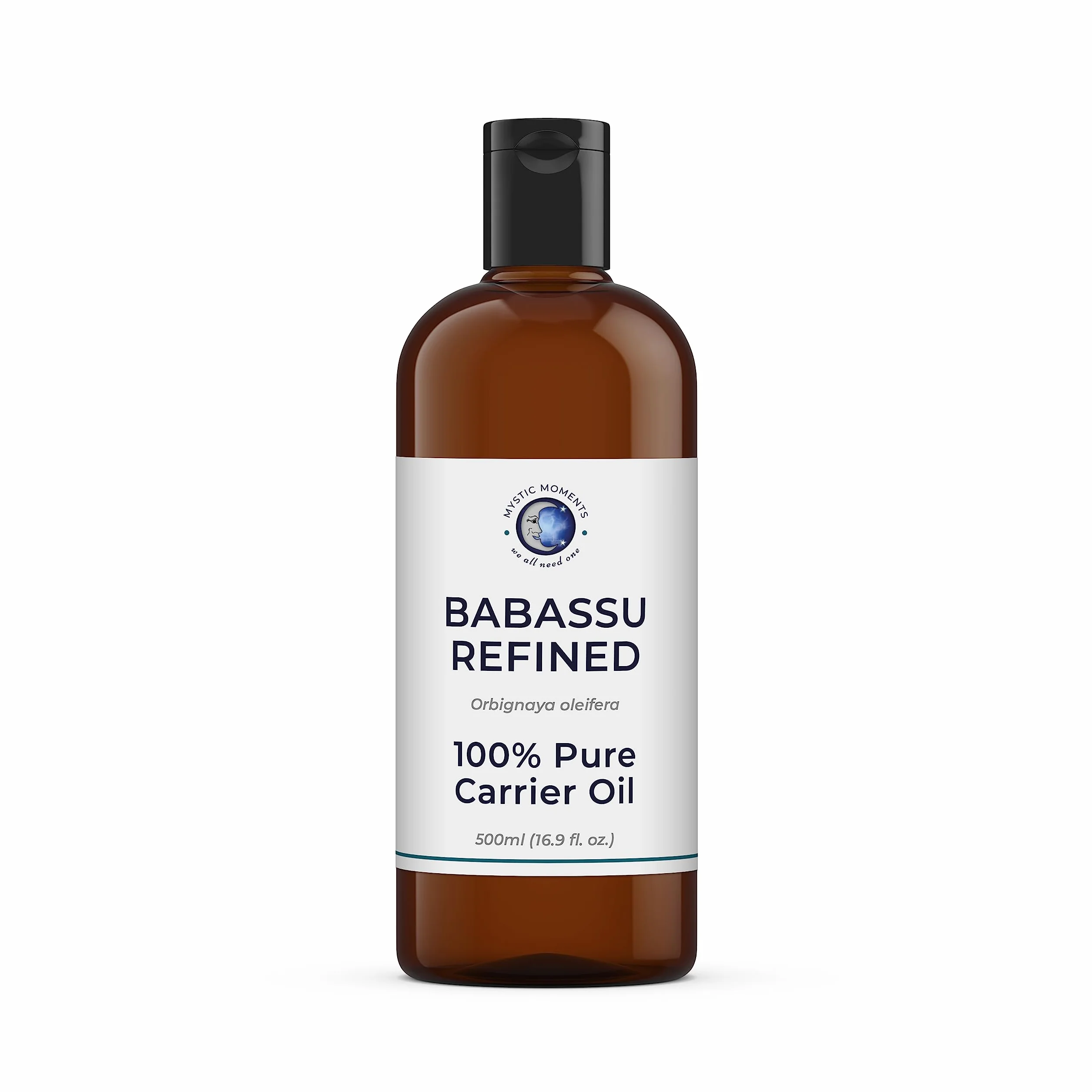 Mystic Moments Huile de Support raffinée de Babassu - 1 Litre - 100% Pure