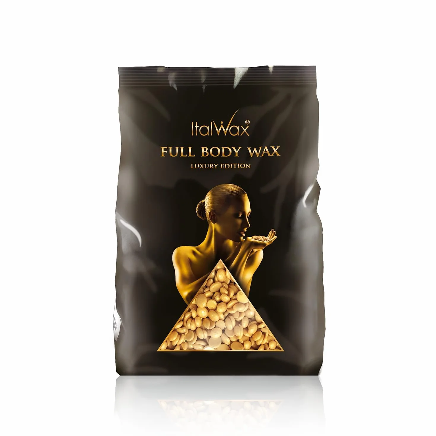 Italwax Luxury Full Body - 1Kg - Cire pelable pour l’épilation sans bandes - Formule sans colophane idéale pour les peaux sensibles - Recommandé pour tout le corps