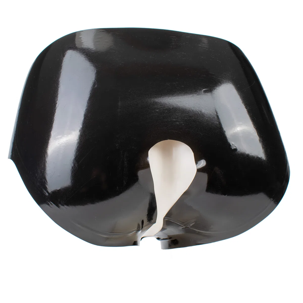 Rubberfashion Slip en Latex Sexy Ouvert dans Le Bas - Tuyau en Caoutchouc en Latex avec Trou - Pantalon en Latex pour Femmes et Hommes